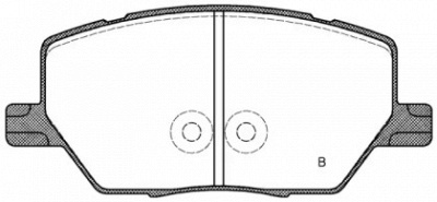 OPEN PARTS bpa164002 -  Комплект тормозных колодок, дисковый тормоз